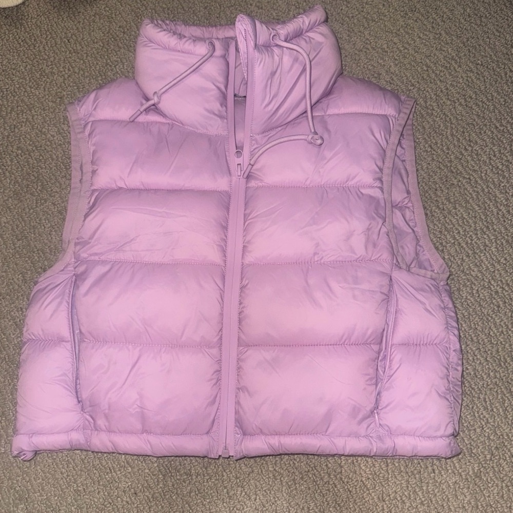 Zara Light Purple Puffer Jacket